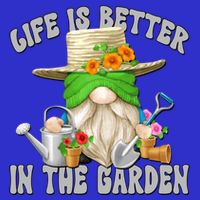 Life Is Better In The Garden Daddy Gnome For Retired Grandpa Gift 16 in Basic Backpack