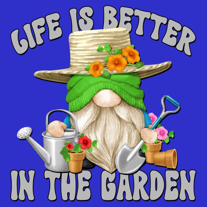 Life Is Better In The Garden Daddy Gnome For Retired Grandpa Gift 16 in Basic Backpack