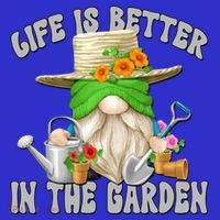 Life Is Better In The Garden Daddy Gnome For Retired Grandpa Gift Zip Tote Bag