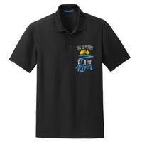 Life Is Better At The River Nature Lover Camping Gift Dry Zone Grid Polo