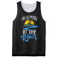 Life Is Better At The River Nature Lover Camping Gift Mesh Reversible Basketball Jersey Tank