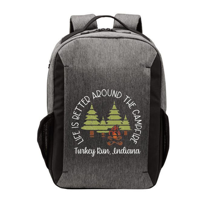 Life Is Better Around The Campfire Turkey Run State Park Vector Backpack