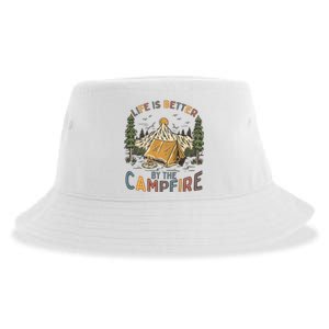 Life Is Better By The Campfire Camping Sustainable Bucket Hat