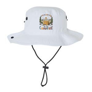 Life Is Better By The Campfire Camping Legacy Cool Fit Booney Bucket Hat