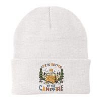 Life Is Better By The Campfire Camping Knit Cap Winter Beanie