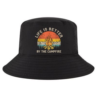 Life Is Better By The Campfire Camping Campfire Cool Comfort Performance Bucket Hat