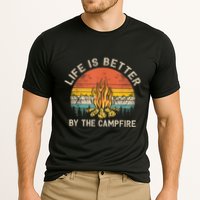 Life Is Better By The Campfire Camping Campfire Cooling Performance Crew T-Shirt