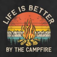 Life Is Better By The Campfire Camping Campfire Adult Drive Performance Visor