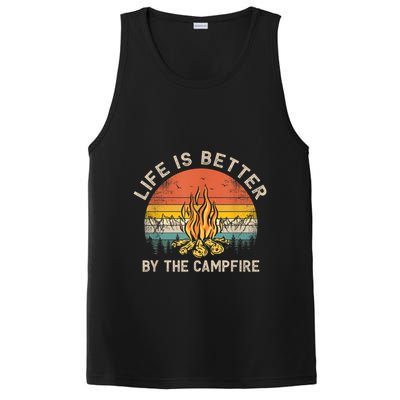 Life Is Better By The Campfire Camping Campfire PosiCharge Competitor Tank