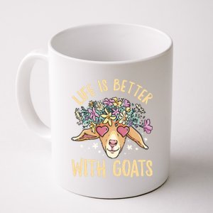 Life Is Better With Goats For Goat Whisperer Goat Gift Coffee Mug