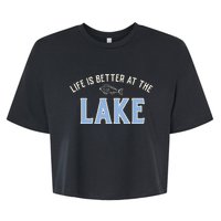 Life Is Better At The Lake Bella+Canvas Jersey Crop Tee