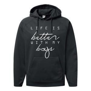 Life Is Better With My Performance Fleece Hoodie