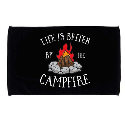 Life Is Better By The Campfire Scouts Camping Campfire Microfiber Hand Towel