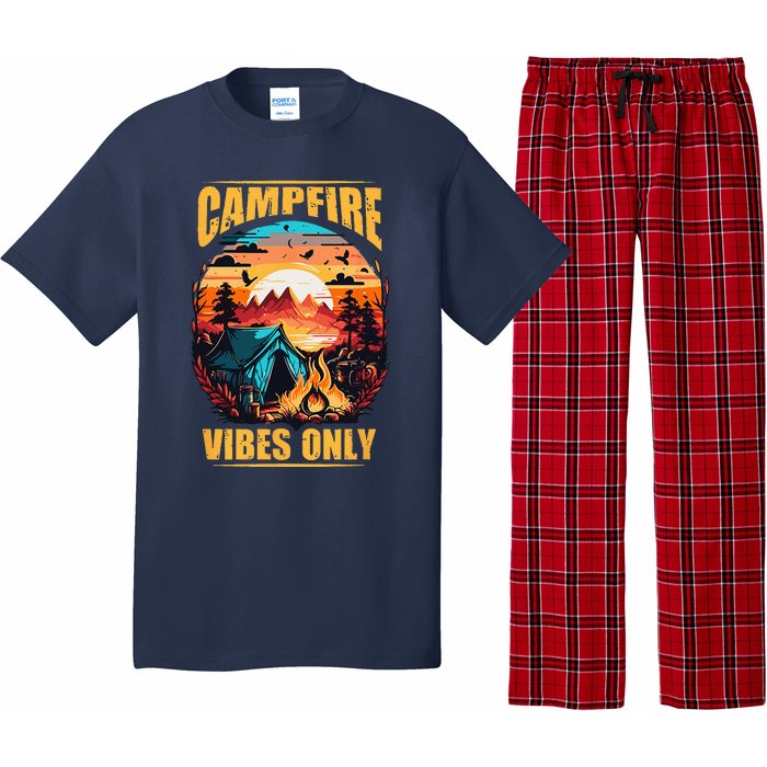 Life Is Better At The Campfire Funny Camper Camp Camping Pajama Set