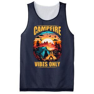 Life Is Better At The Campfire Funny Camper Camp Camping Mesh Reversible Basketball Jersey Tank