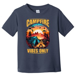 Life Is Better At The Campfire Funny Camper Camp Camping Toddler T-Shirt