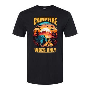 Life Is Better At The Campfire Funny Camper Camp Camping Softstyle CVC T-Shirt