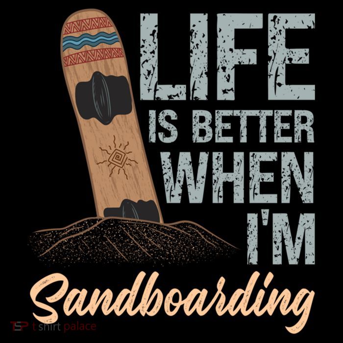Life Is Better When IM Sandboarding Sandboarding Sand Dunes Great Gift Cooling Performance Long Sleeve Crew