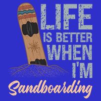 Life Is Better When IM Sandboarding Sandboarding Sand Dunes Great Gift Visor