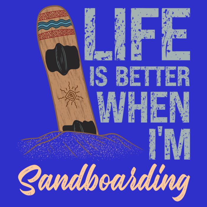 Life Is Better When IM Sandboarding Sandboarding Sand Dunes Great Gift Visor