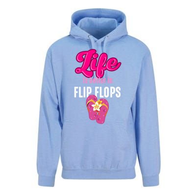 Life Is Better In Flip Flops Gift Unisex Surf Hoodie