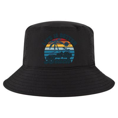 Life Is Better At The Beach Girls Trip Summer Vacation Retro Great Gift Cool Comfort Performance Bucket Hat