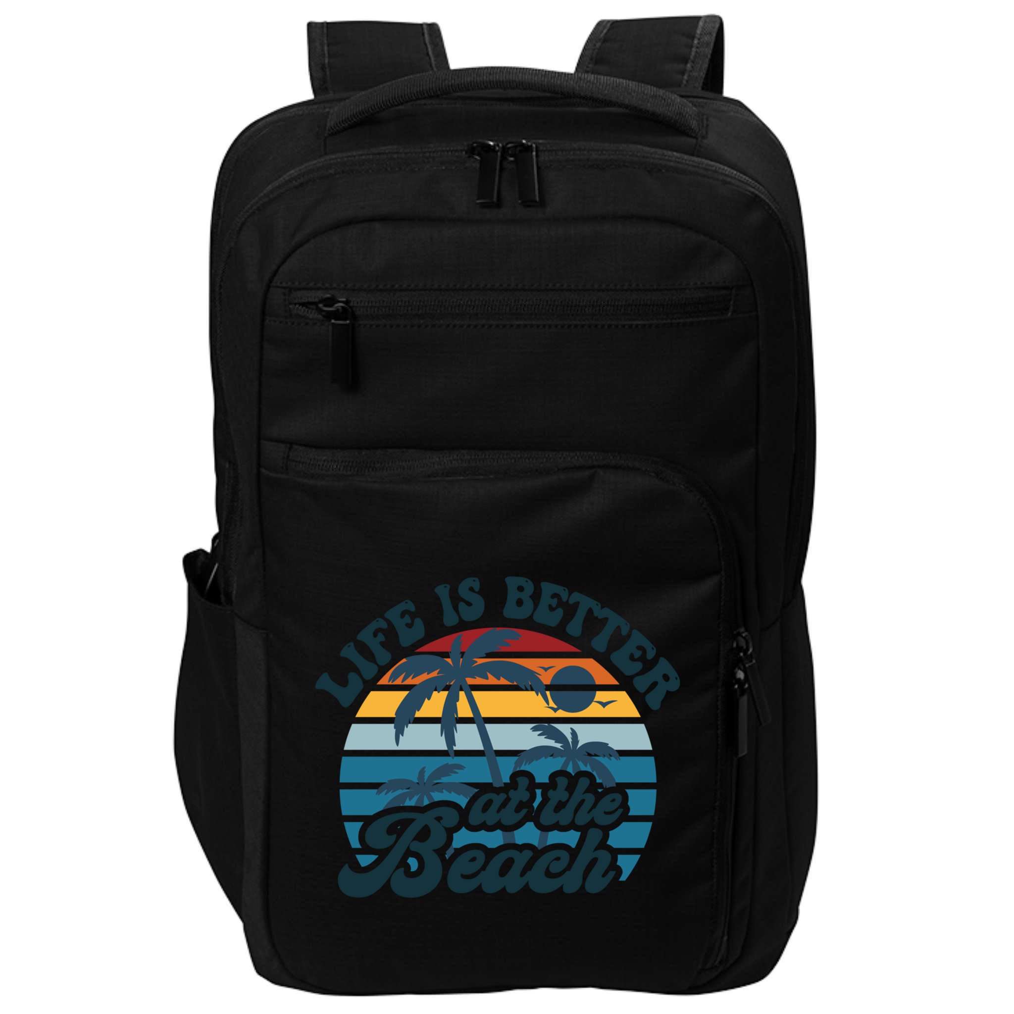 Life Is Better At The Beach Girls Trip Summer Vacation Retro Great Gift Impact Tech Backpack