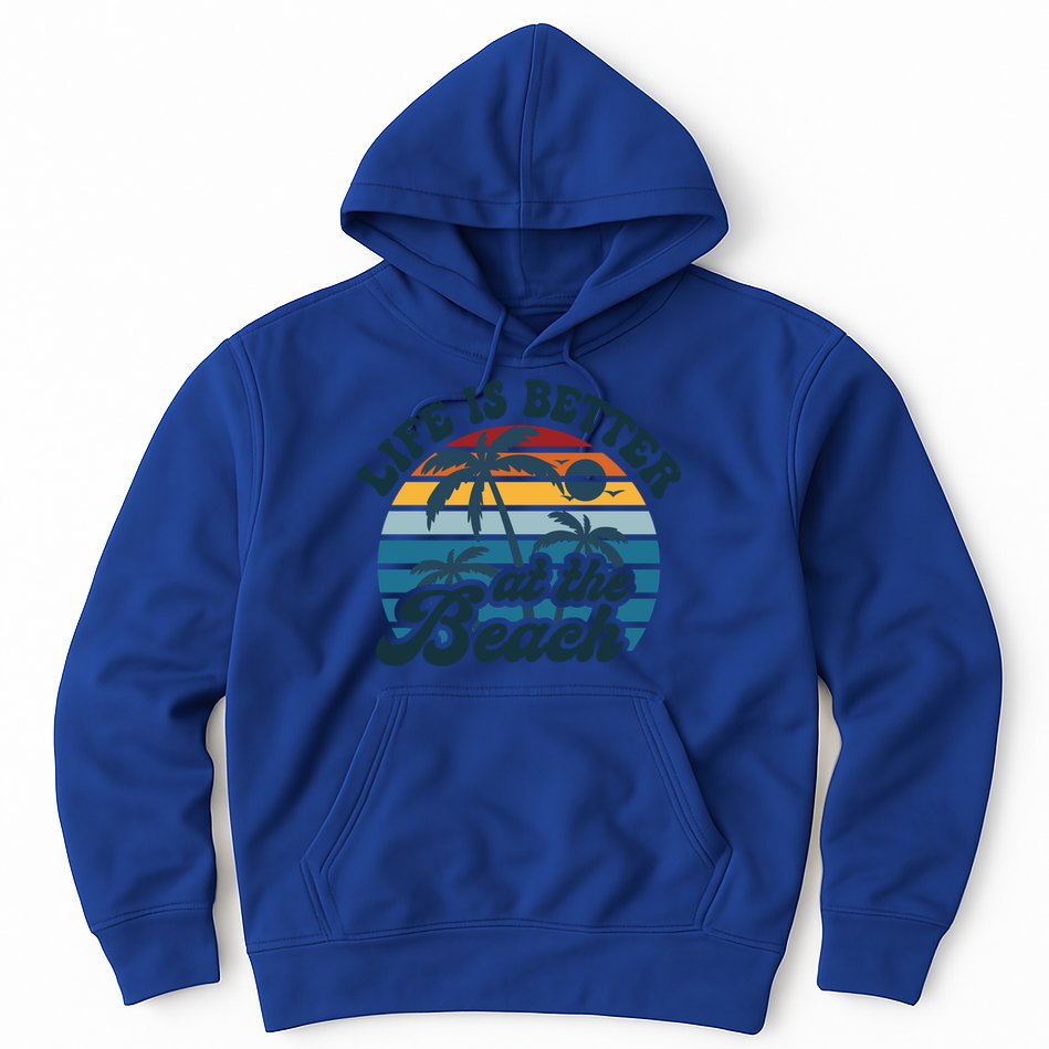 Life Is Better At The Beach Girls Trip Summer Vacation Retro Great Gift Hoodie