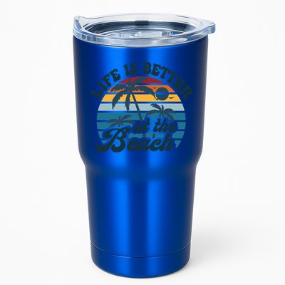 Life Is Better At The Beach Girls Trip Summer Vacation Retro Great Gift Tumbler