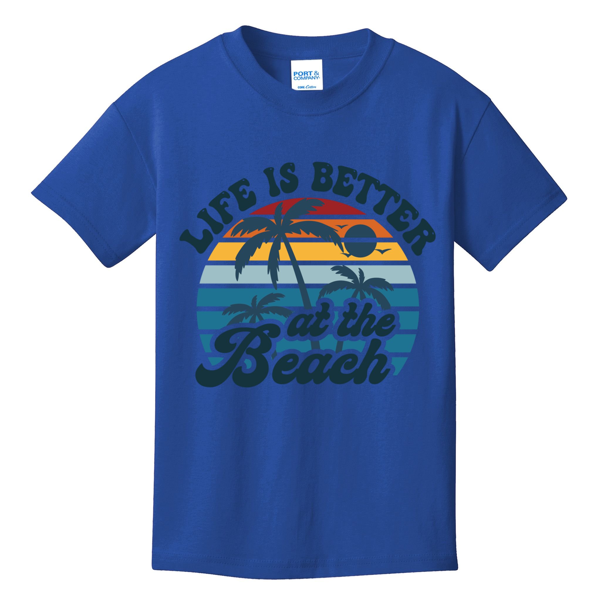 Life Is Better At The Beach Girls Trip Summer Vacation Retro Great Gift Kids T-Shirt
