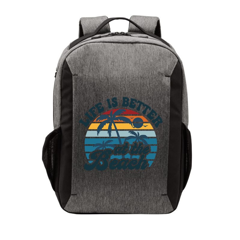 Life Is Better At The Beach Girls Trip Summer Vacation Retro Great Gift Vector Backpack
