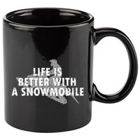 Life Is Better With A Snowmobile Lover Motor Sled Sledder Funny Gift 11oz C Handle Ceramic Mug
