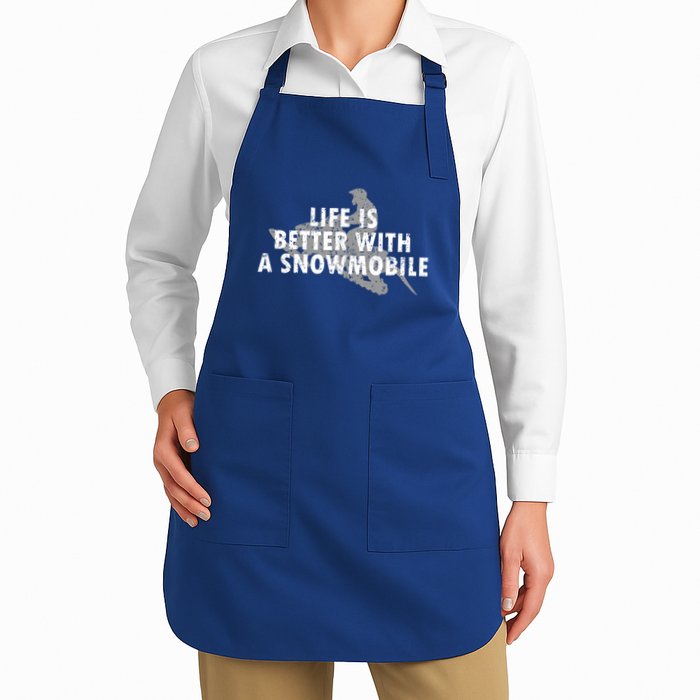 Life Is Better With A Snowmobile Lover Motor Sled Sledder Funny Gift Apron