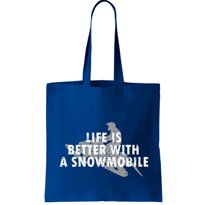 Life Is Better With A Snowmobile Lover Motor Sled Sledder Funny Gift Bag