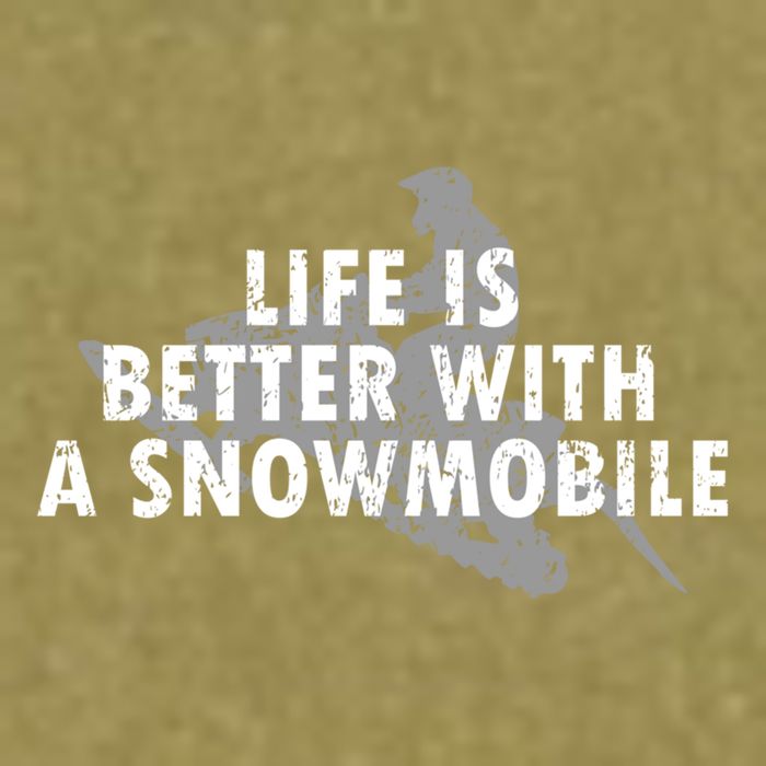 Life Is Better With A Snowmobile Lover Motor Sled Sledder Funny Gift Garment-Dyed Women's Muscle Tee