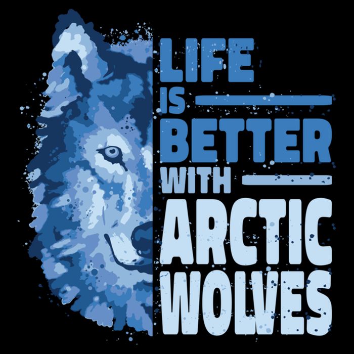 Life Is Better With Arctic Wolves Retro Arctic Wolf Gift Flat Bill Trucker Hat