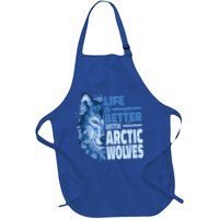 Life Is Better With Arctic Wolves Retro Arctic Wolf Gift Apron