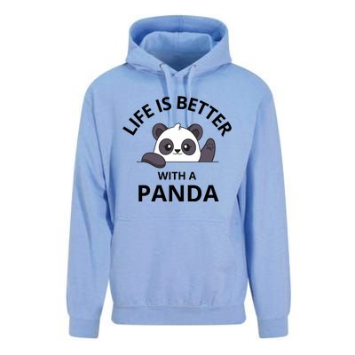 Life Is Better With A Panda Funny Cute Panda Unisex Surf Hoodie