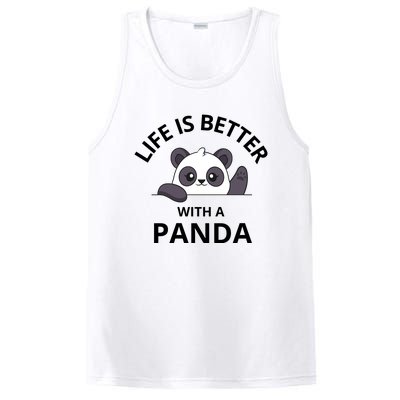 Life Is Better With A Panda Funny Cute Panda PosiCharge Competitor Tank