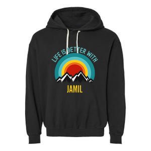 Life Is Better With Jamil Dating Jamil Garment-Dyed Fleece Hoodie