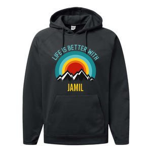 Life Is Better With Jamil Dating Jamil Performance Fleece Hoodie