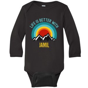 Life Is Better With Jamil Dating Jamil Baby Long Sleeve Bodysuit