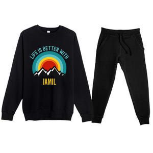 Life Is Better With Jamil Dating Jamil Premium Crewneck Sweatsuit Set