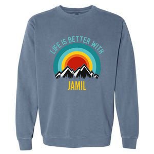 Life Is Better With Jamil Dating Jamil Garment-Dyed Sweatshirt