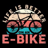 Life Is Better With An Ebike Electric Bike Battery Cooling Performance Crew T-Shirt