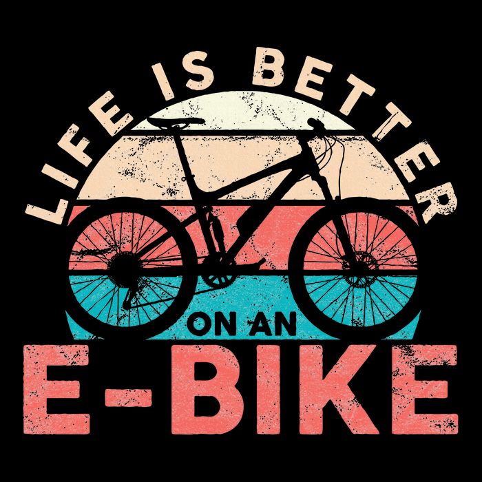 Life Is Better With An Ebike Electric Bike Battery Cooling Performance Crew T-Shirt