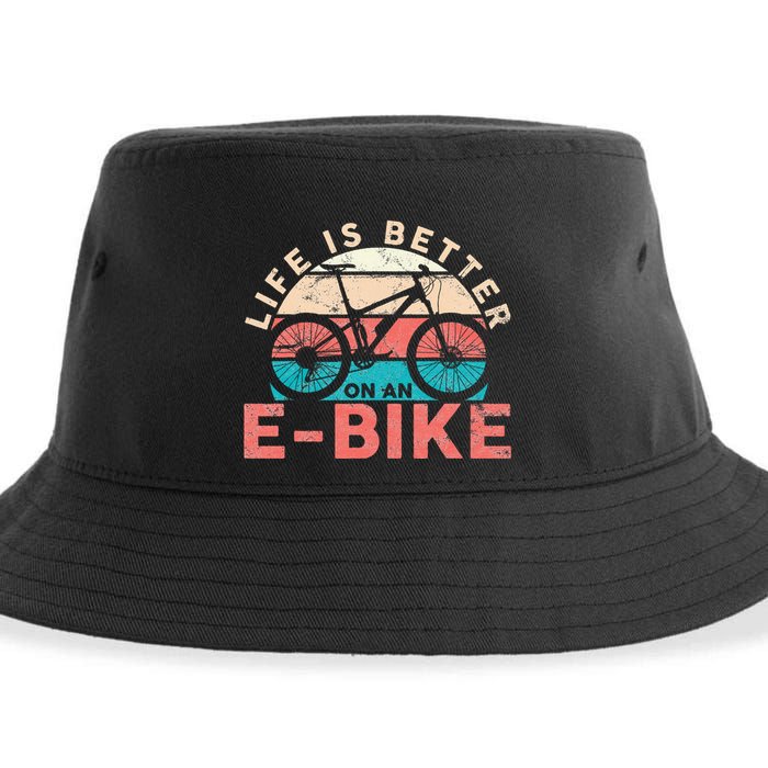 Life Is Better With An Ebike Electric Bike Battery Sustainable Bucket Hat