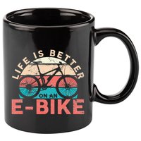 Life Is Better With An Ebike Electric Bike Battery 11oz C Handle Ceramic Mug