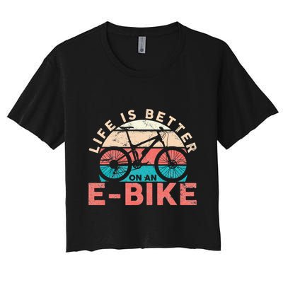Life Is Better With An Ebike Electric Bike Battery Crop Top