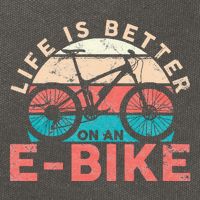Life Is Better With An Ebike Electric Bike Battery Cotton Canvas Backpack